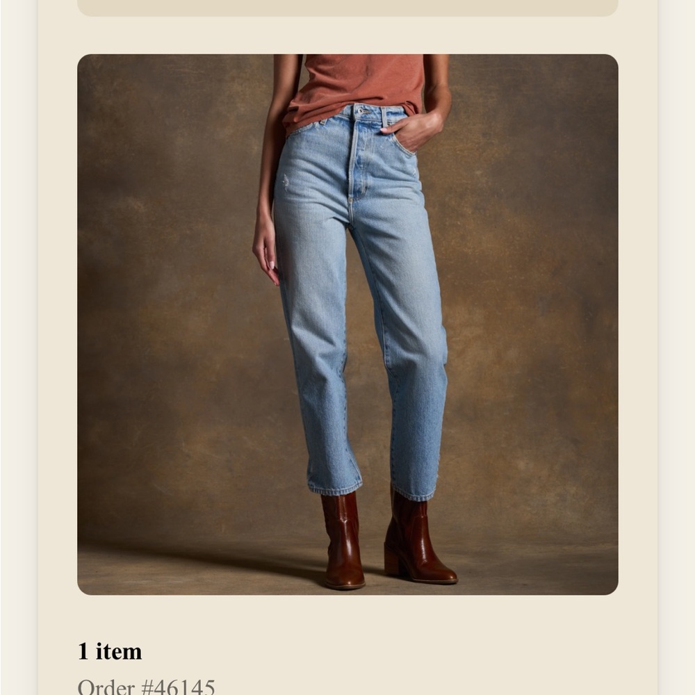 Rowan cropped blue jeans, new without tags, never worn